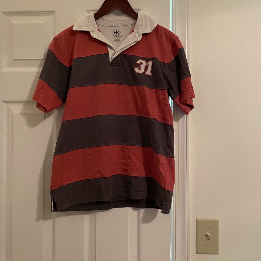 J. Khaki collared polo